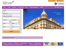 Tablet Screenshot of makeyourtripwise.com